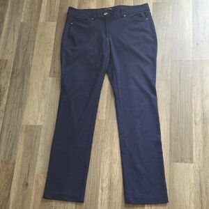White House Black Market Navy Blue Slim Leg Pants